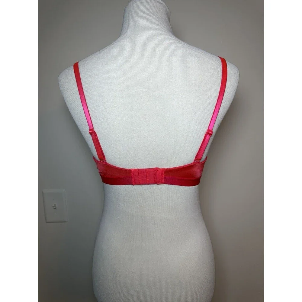 Victoria’s Secret 2 Pc Bra Lot 34D Beige & Red